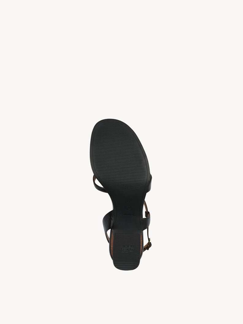 in pelle sandalo con tacco - nero 1-28364-44-001 compra tamaris sandali online