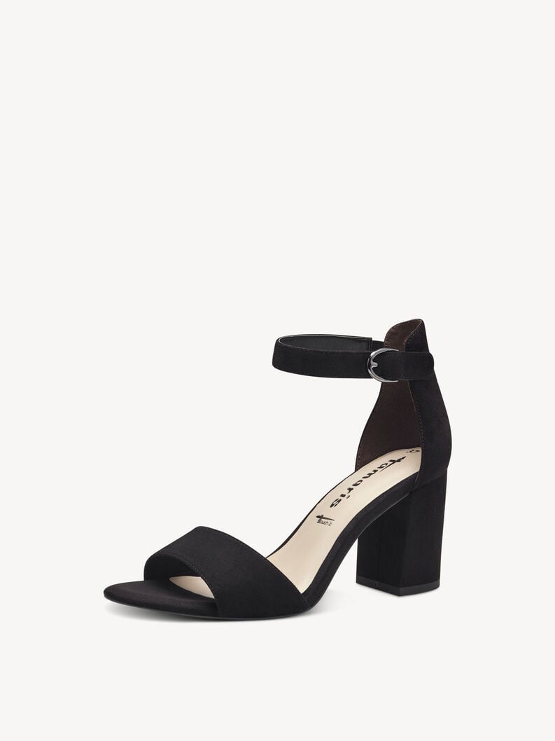 sandalo con tacco - nero 1-28386-42-001 compra tamaris sandali online