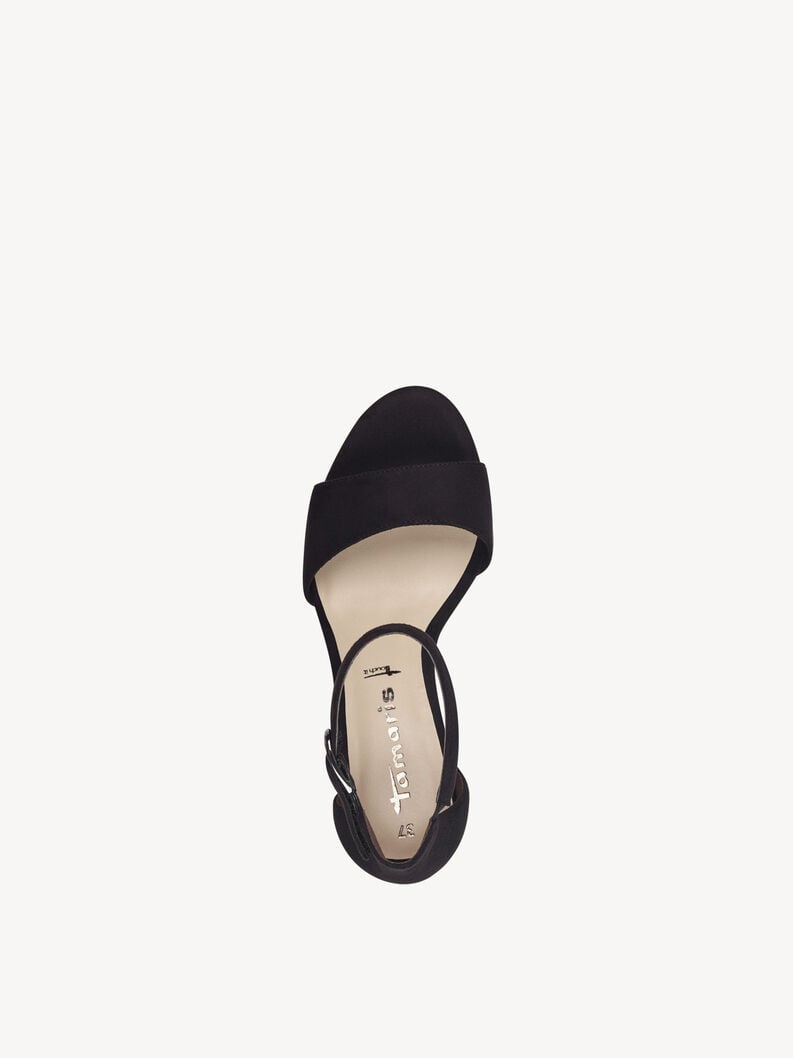 sandalo con tacco - nero 1-28386-42-001 compra tamaris sandali online