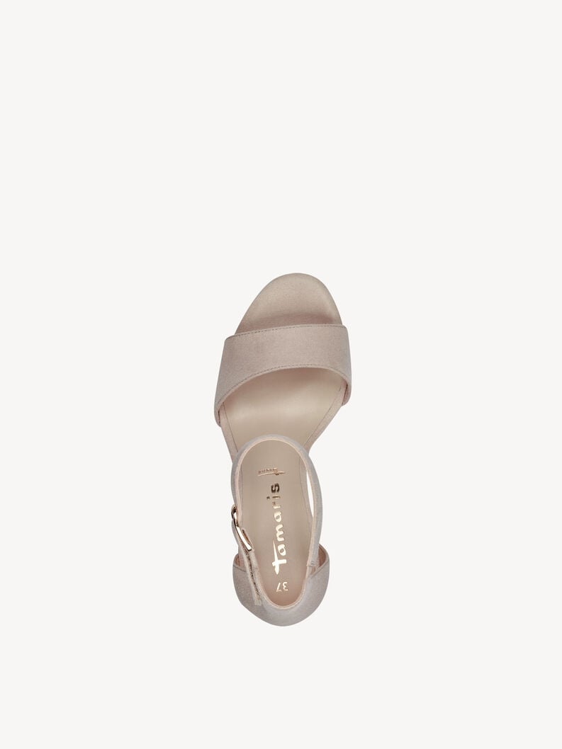 sandalo con tacco - beige 1-28386-42-418 compra tamaris sandali online