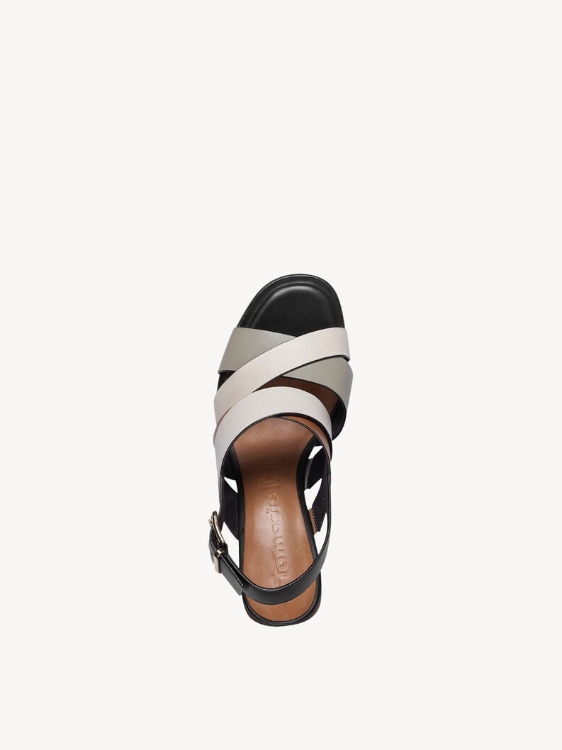 in pelle con tacco sandalo beige 1-28392-42-430 compra tamaris sandali online