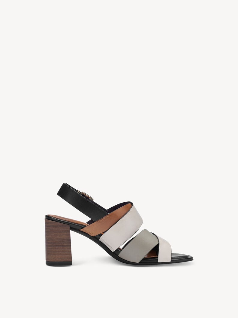 in pelle con tacco sandalo beige 1-28392-42-430 compra tamaris sandali online