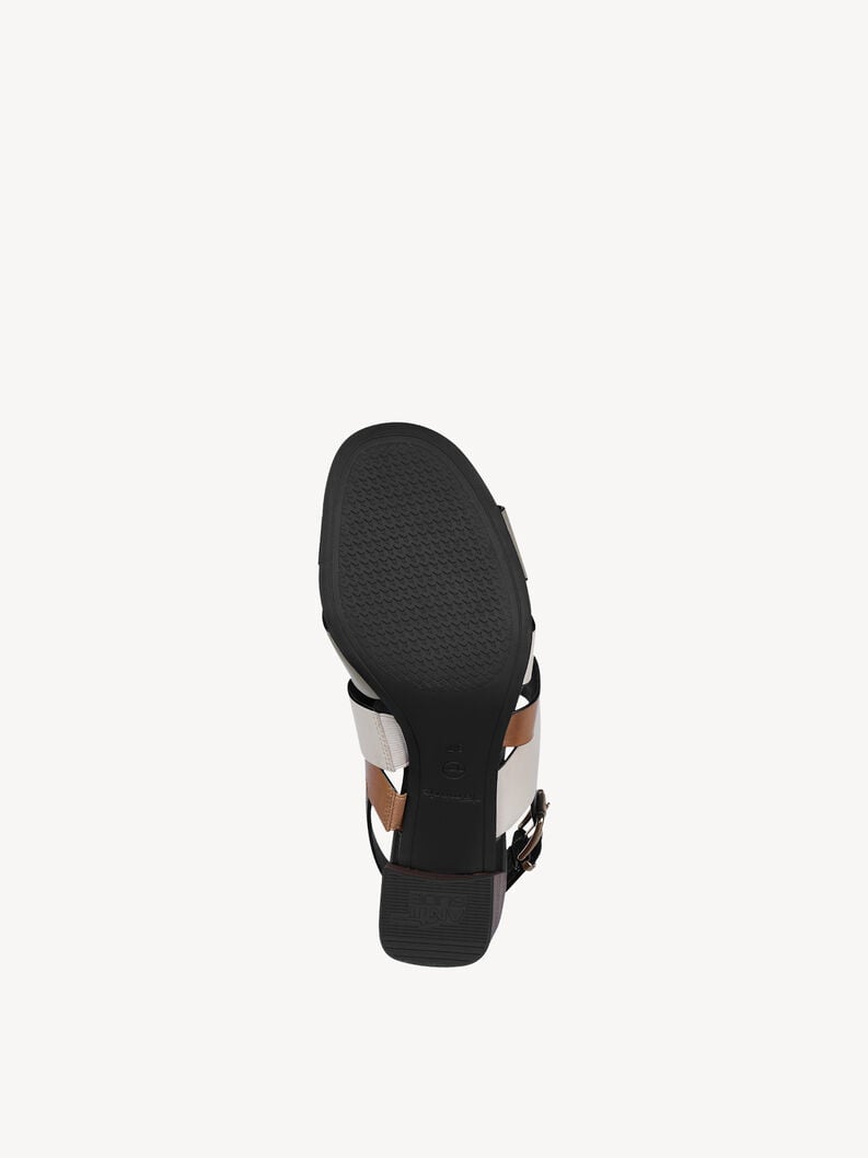 in pelle con tacco sandalo beige 1-28392-42-430 compra tamaris sandali online