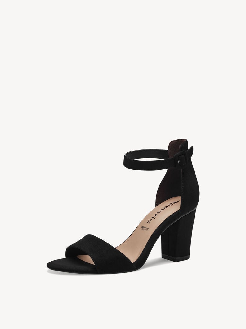 sandalo con tacco - nero 1-28396-42-001 compra tamaris sandali online