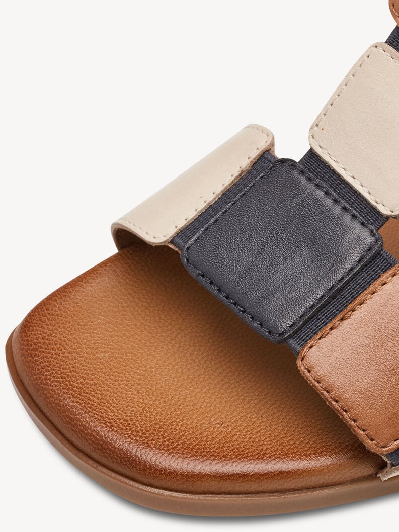 in pelle con tacco sandalo blu 8-88203-42-890 compra tamaris sandali online