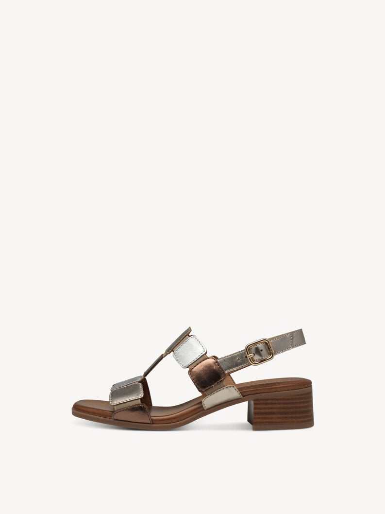 in pelle sandalo con tacco metallico 8-88203-42-992 compra tamaris sandali online