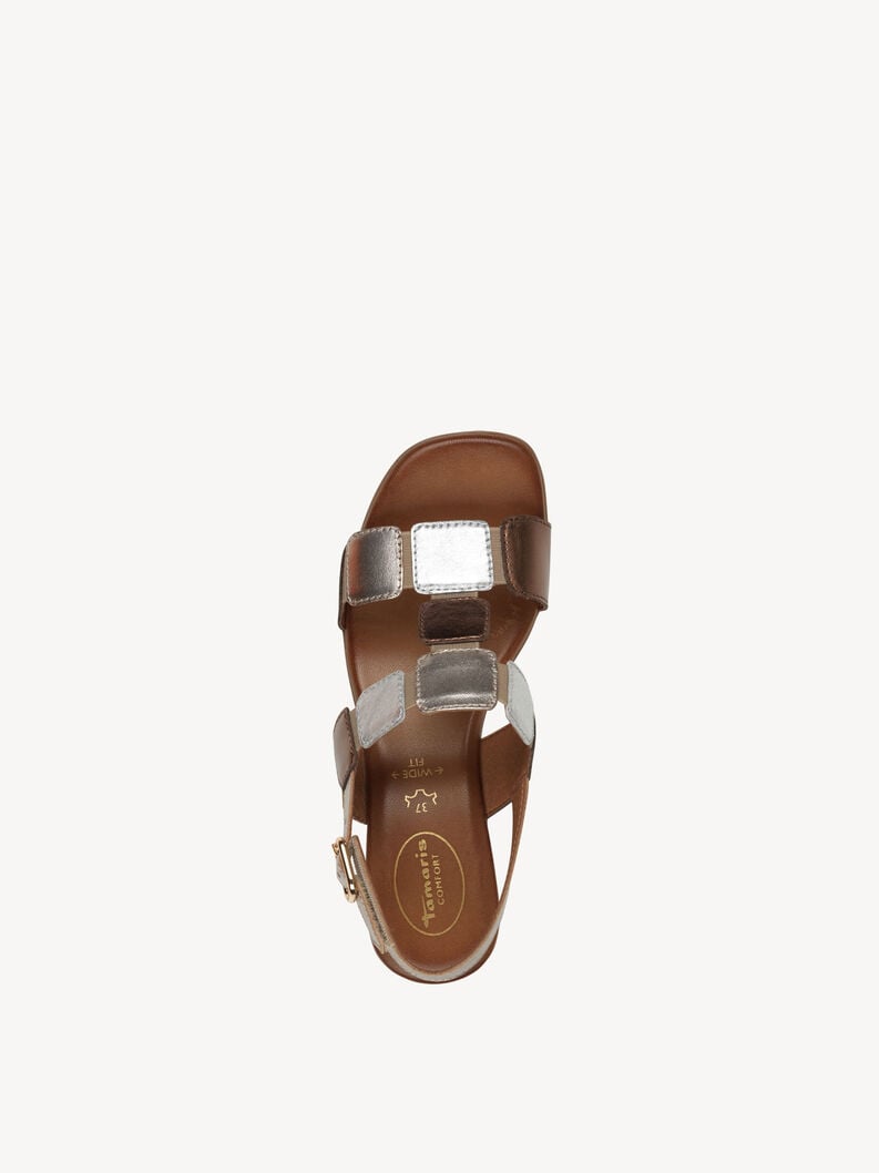 in pelle sandalo con tacco metallico 8-88203-42-992 compra tamaris sandali online