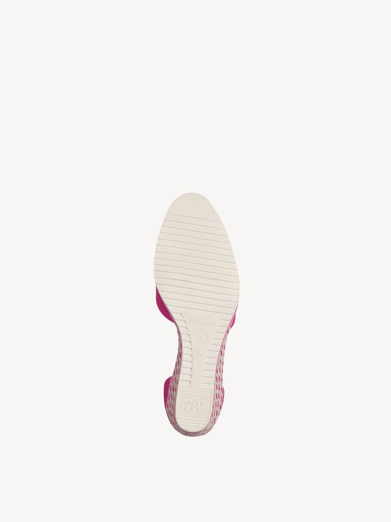 pelle wedge pompe - rosa 1-22309-42-513 compra tamaris pompe online