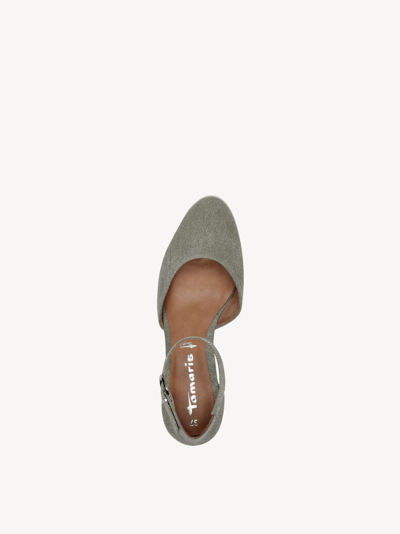 wedge pompe - verde 1-22319-44-771 compra tamaris pompe online
