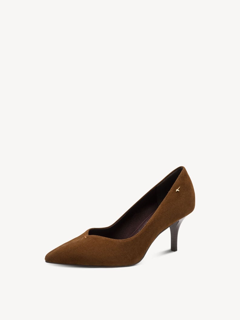 décolletés in pelle - marrone 1-22422-46-305 compra tamaris pompe online