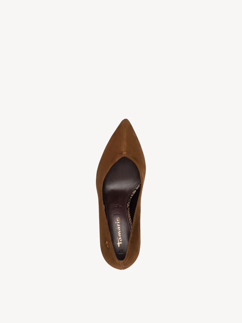 décolletés in pelle - marrone 1-22422-46-305 compra tamaris pompe online