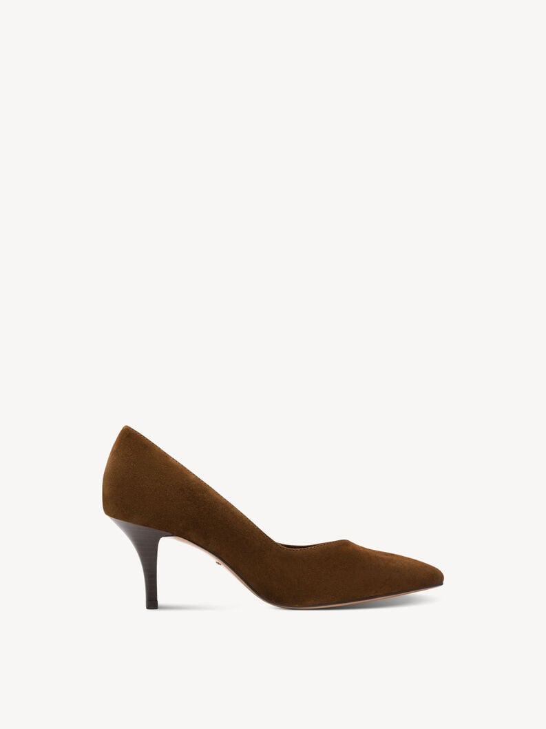 décolletés in pelle - marrone 1-22422-46-305 compra tamaris pompe online