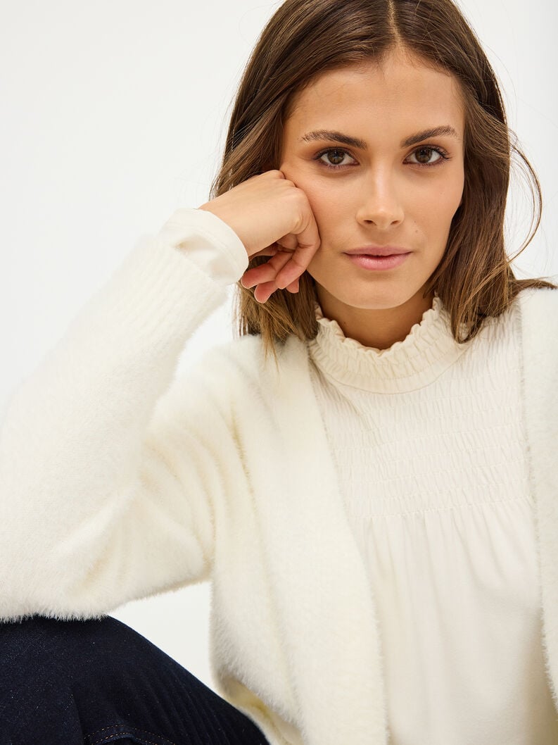 gilet cardigan - bianco taw0798-10024 compra tamaris pullover cardigan online
