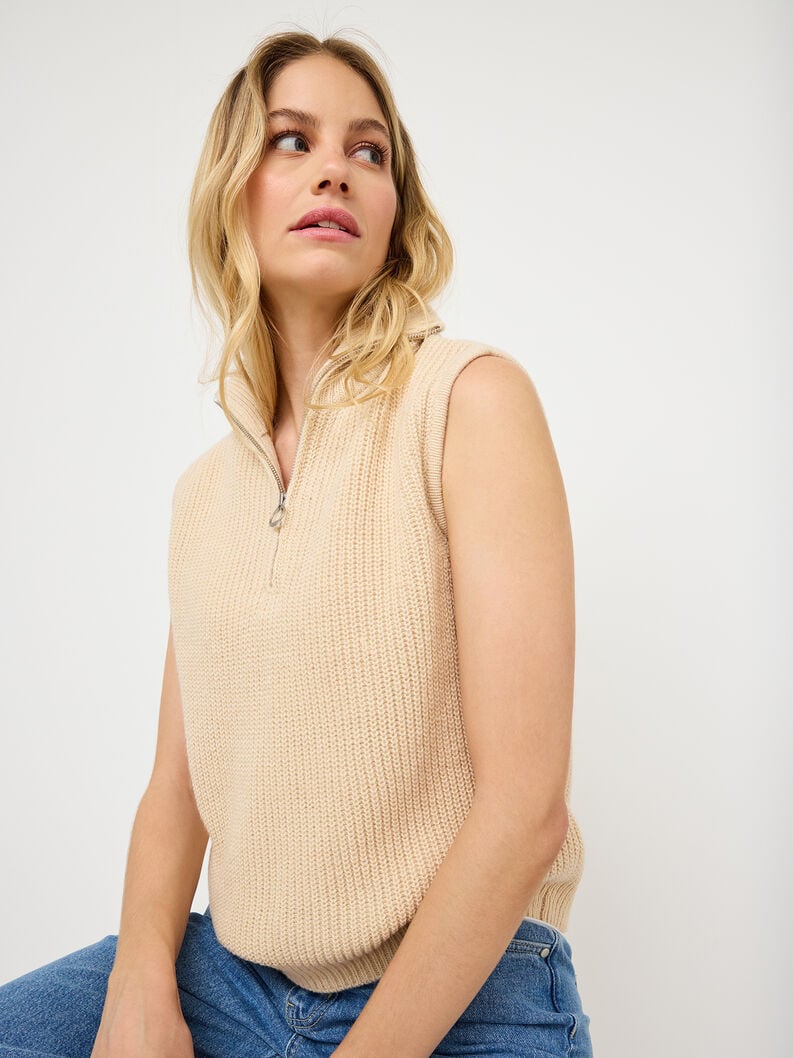 gilet - beige taw0997-70034 compra tamaris maglie online