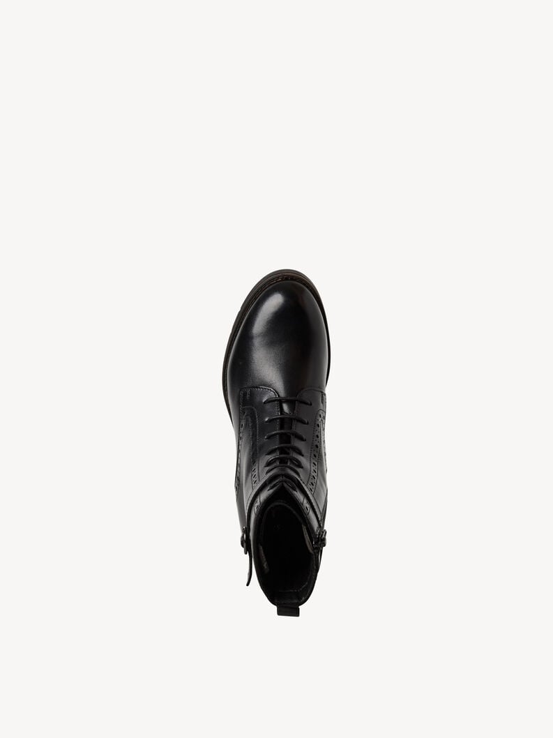 bootie in pelle - nero 1-25143-45-001 compra tamaris stivaletti online