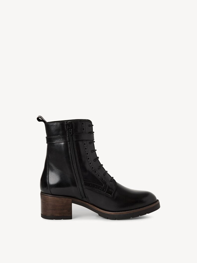 bootie in pelle - nero 1-25143-45-001 compra tamaris stivaletti online