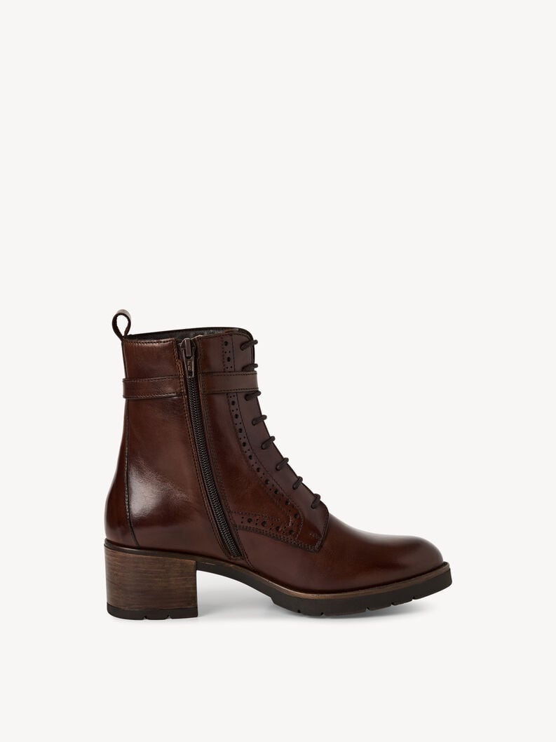 bootie in pelle - marrone 1-25143-45-311 compra tamaris stivaletti online