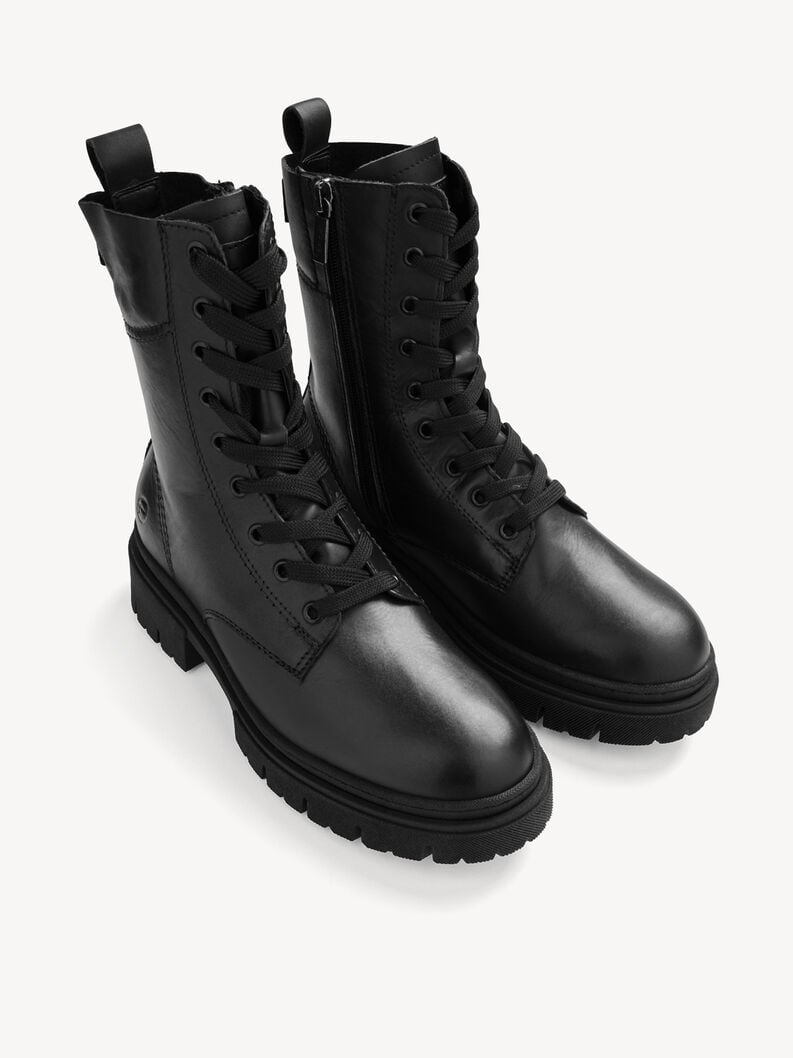 bootie in pelle - nero 1-25213-43-001 compra tamaris stivaletti online