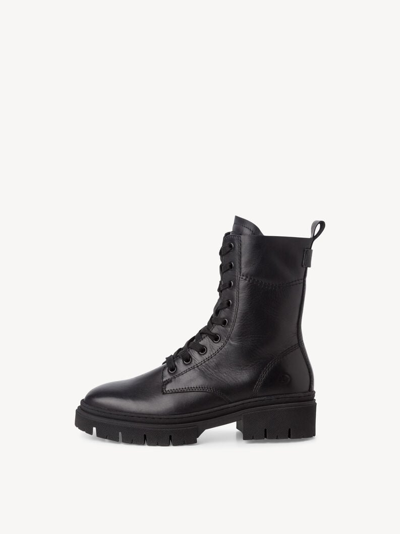 bootie in pelle - nero 1-25213-43-001 compra tamaris stivaletti online