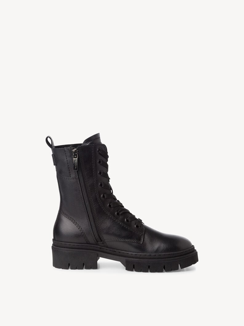 bootie in pelle - nero 1-25213-43-001 compra tamaris stivaletti online