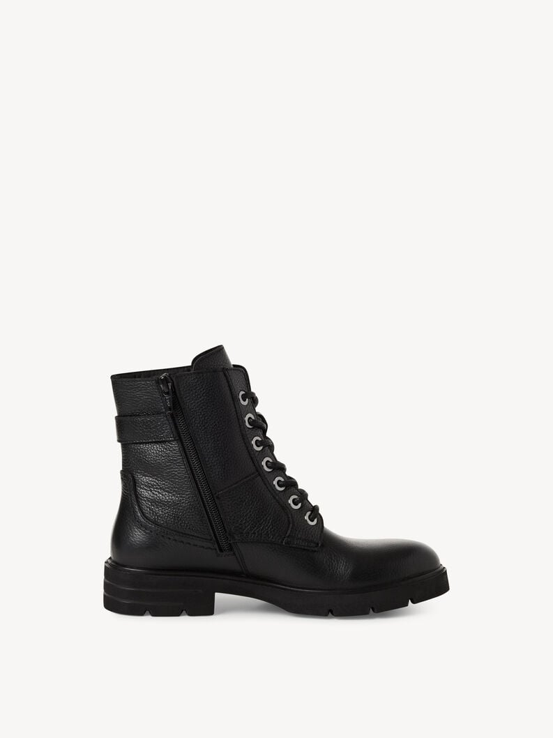 bootie in pelle - nero 1-25216-45-001 compra tamaris stivaletti online