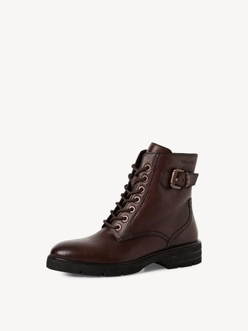 bootie in pelle - marrone 1-25216-45-304 compra tamaris stivaletti online