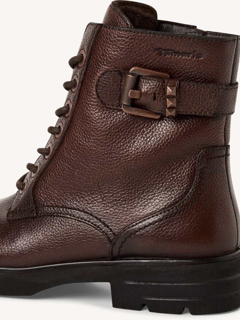 bootie in pelle - marrone 1-25216-45-304 compra tamaris stivaletti online