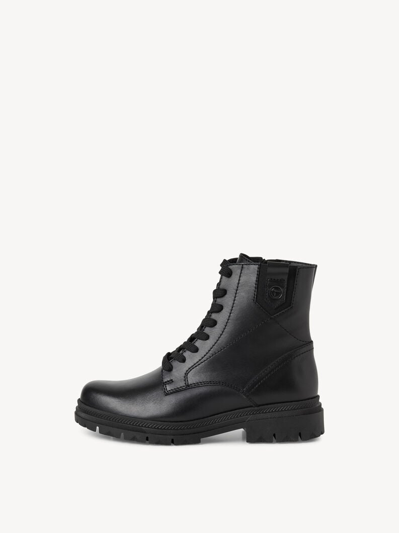 bootie in pelle - nero 1-25217-45-003 compra tamaris stivaletti online