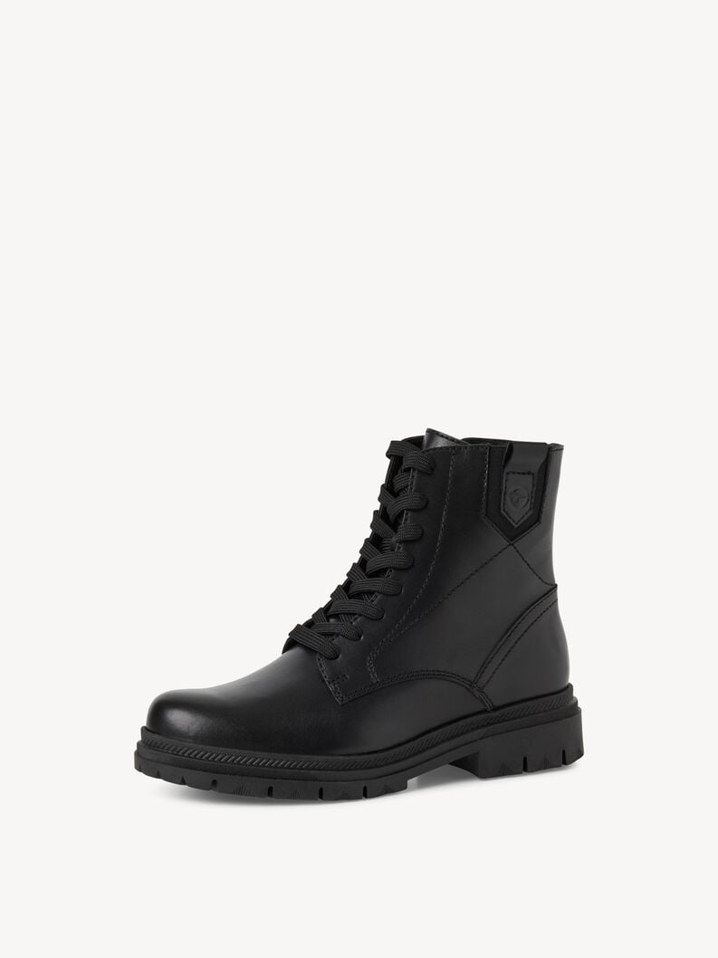 bootie in pelle - nero 1-25217-45-003 compra tamaris stivaletti online