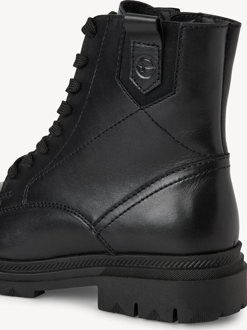 bootie in pelle - nero 1-25217-45-003 compra tamaris stivaletti online