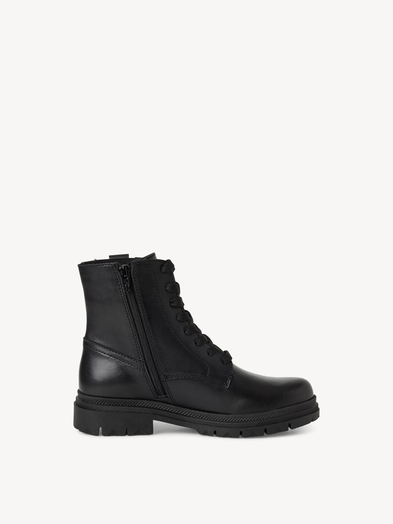 bootie in pelle - nero 1-25217-45-003 compra tamaris stivaletti online