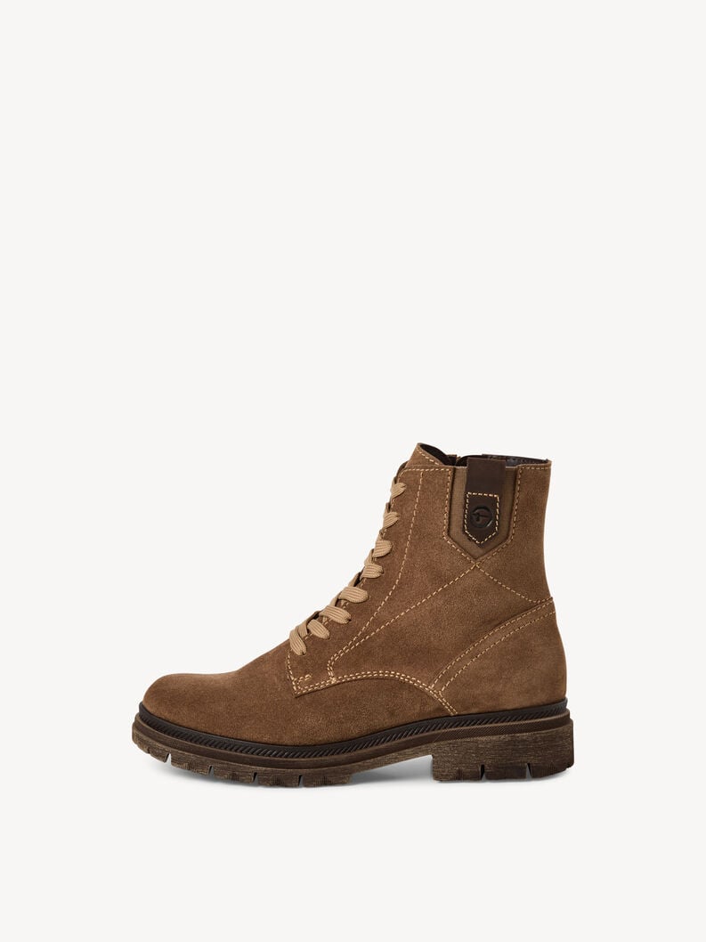 bootie in pelle - marrone 1-25217-45-300 compra tamaris stivaletti online