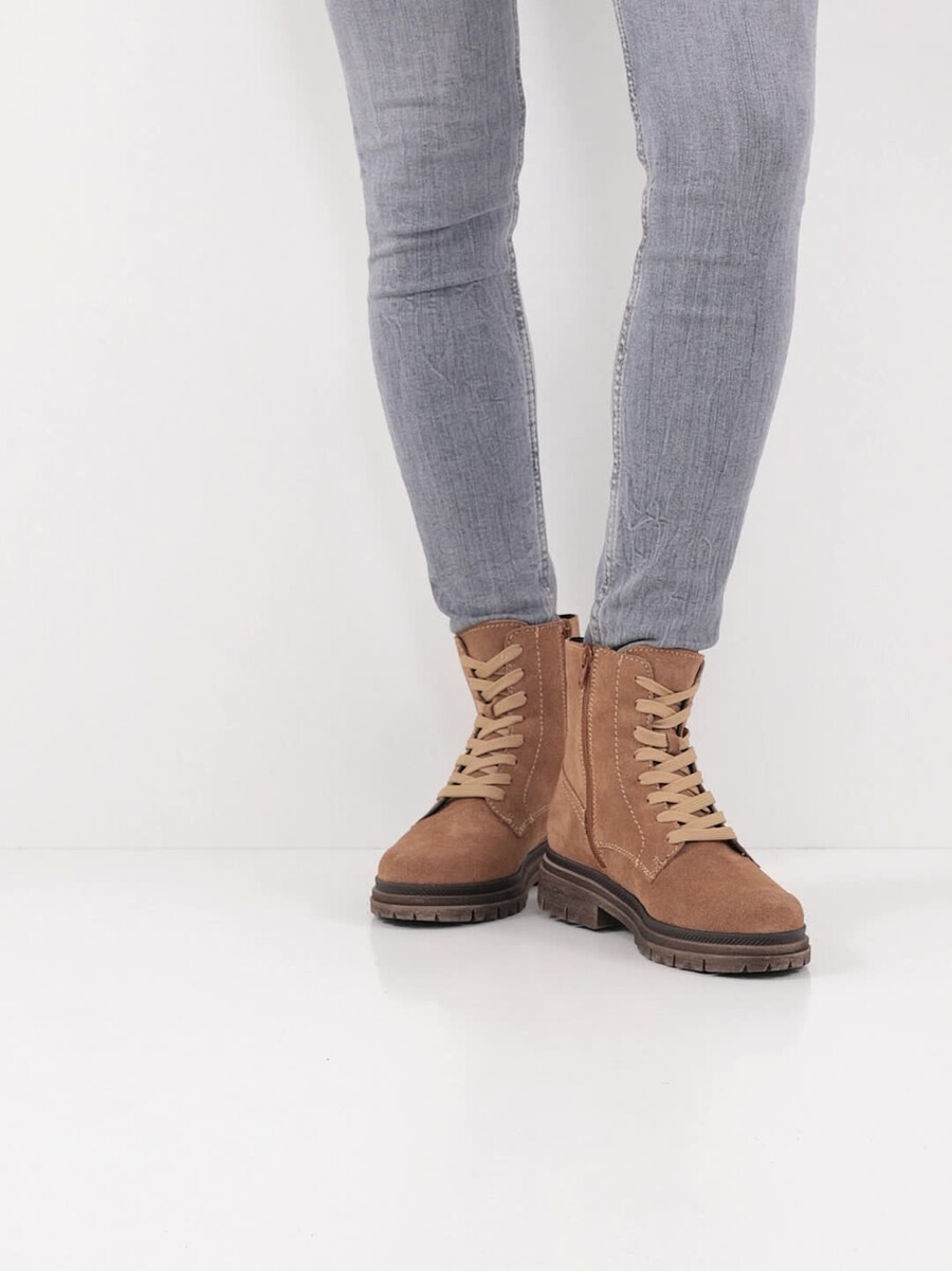 bootie in pelle - marrone 1-25217-45-300 compra tamaris stivaletti online