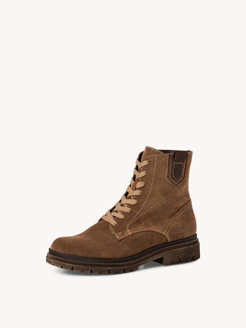 bootie in pelle - marrone 1-25217-45-300 compra tamaris stivaletti online