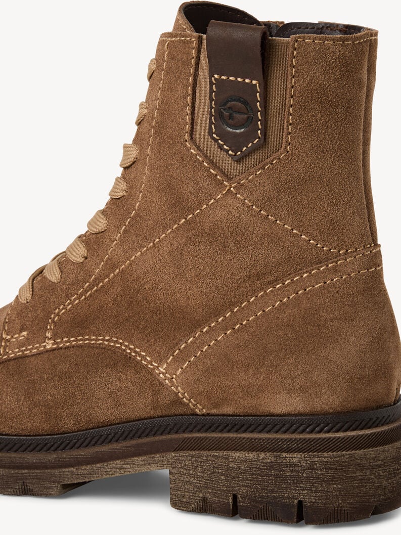 bootie in pelle - marrone 1-25217-45-300 compra tamaris stivaletti online