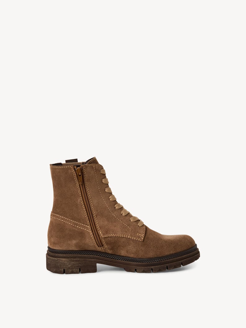 bootie in pelle - marrone 1-25217-45-300 compra tamaris stivaletti online
