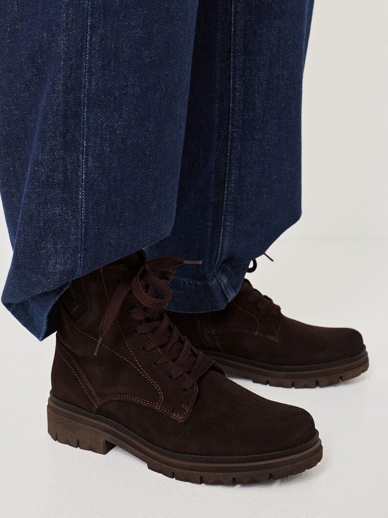 bootie in pelle - marrone 1-25217-45-304 compra tamaris stivaletti online