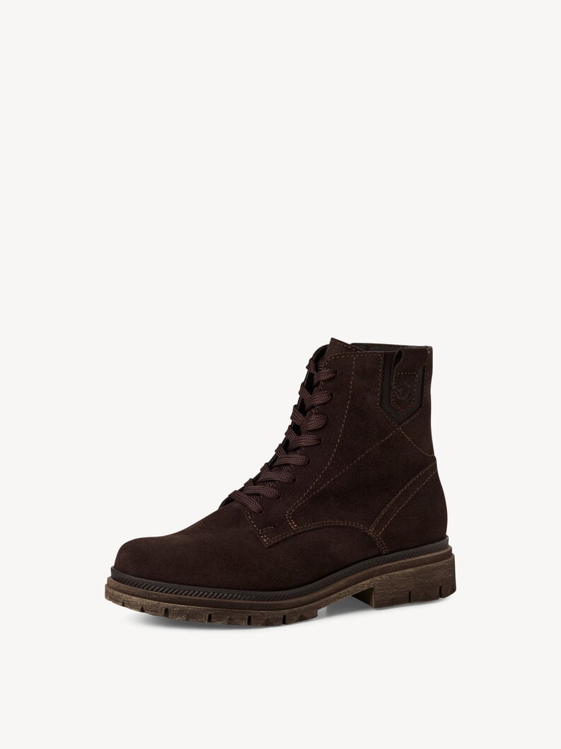 bootie in pelle - marrone 1-25217-45-304 compra tamaris stivaletti online