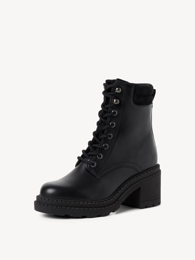 bootie in pelle - nero 1-25294-45-003 compra tamaris stivaletti online