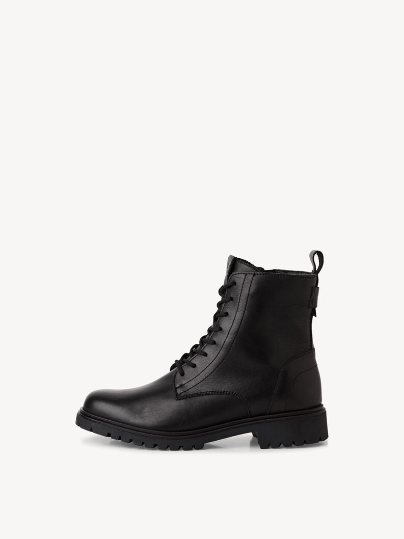 bootie in pelle - nero 1-25402-43-001 compra tamaris stivaletti online