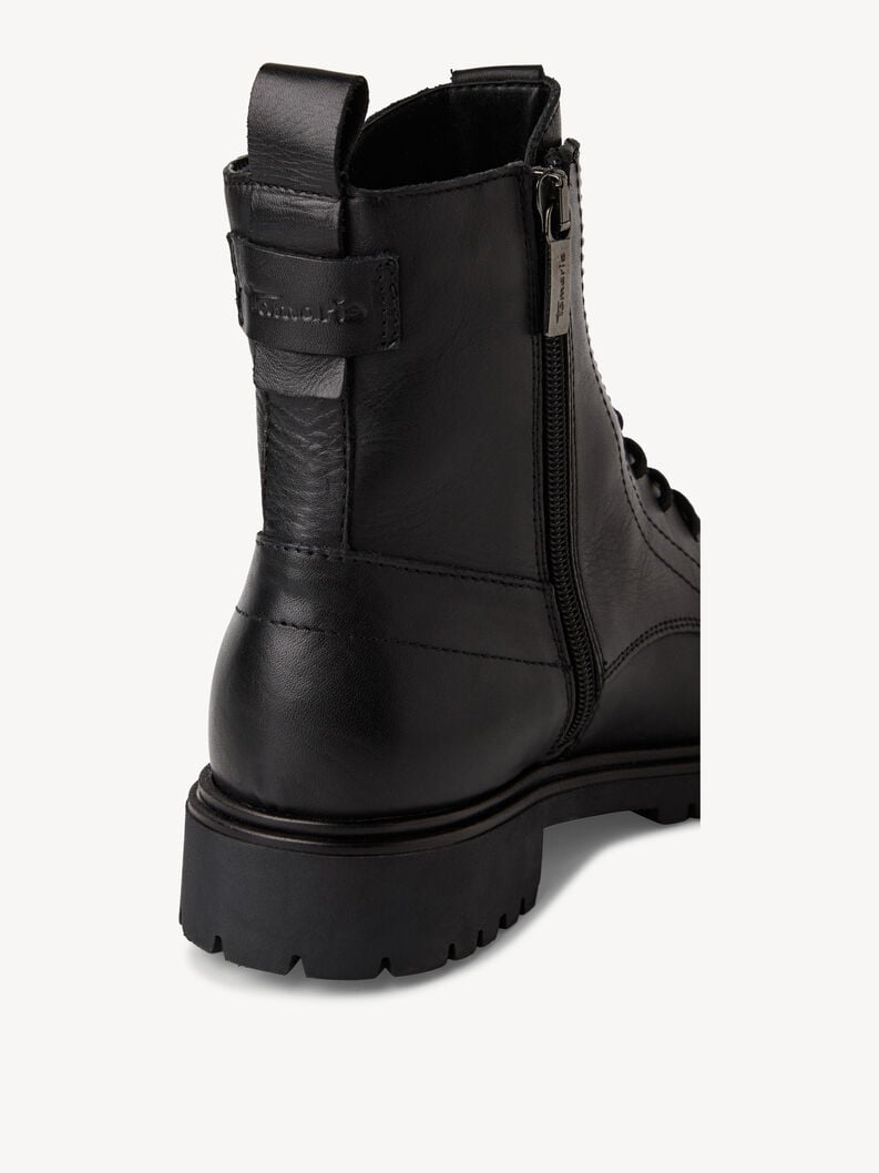 bootie in pelle - nero 1-25402-43-001 compra tamaris stivaletti online