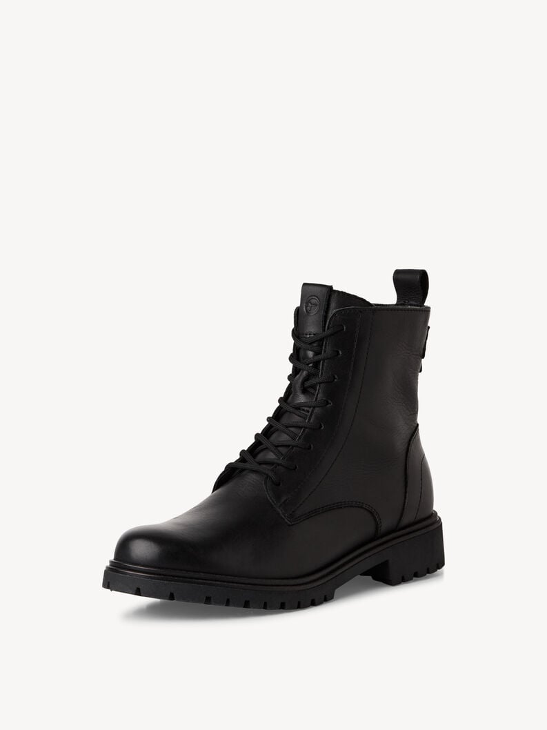 bootie in pelle - nero 1-25402-43-001 compra tamaris stivaletti online