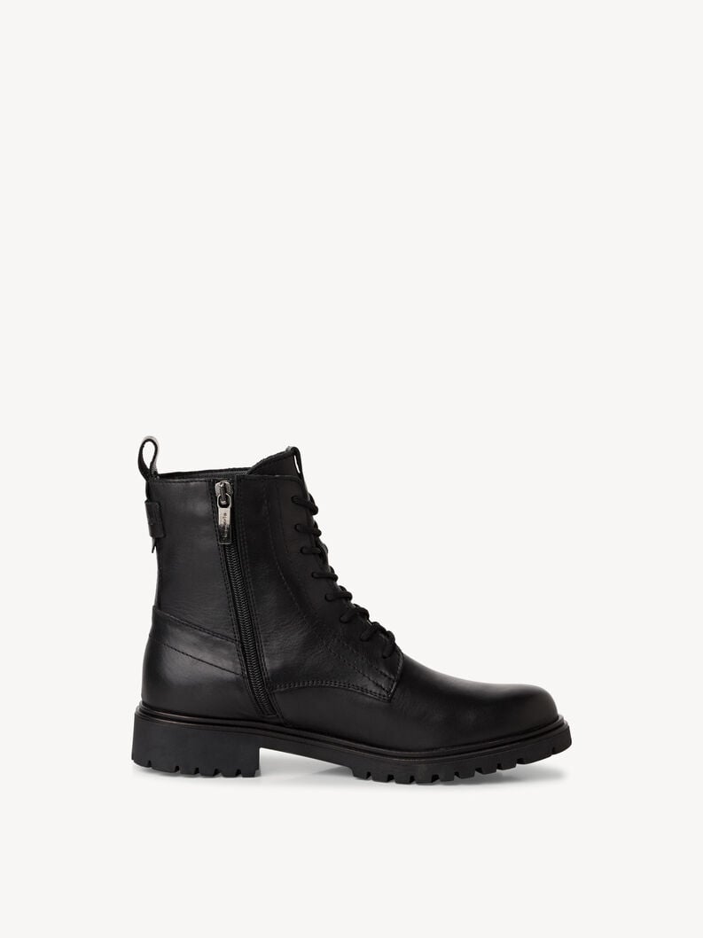 bootie in pelle - nero 1-25402-43-001 compra tamaris stivaletti online