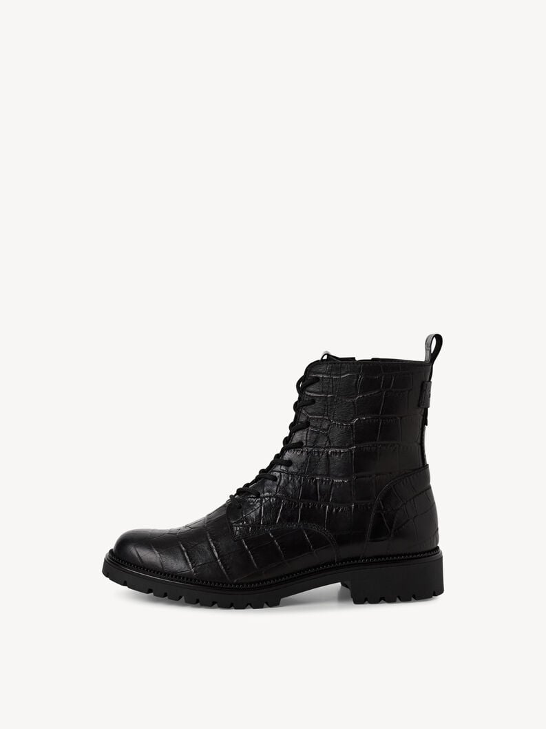bootie in pelle - nero 1-25402-43-028 compra tamaris stivaletti online