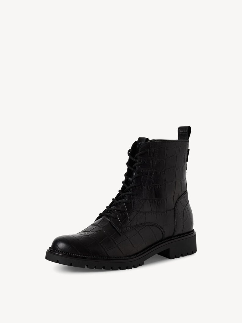 bootie in pelle - nero 1-25402-43-028 compra tamaris stivaletti online