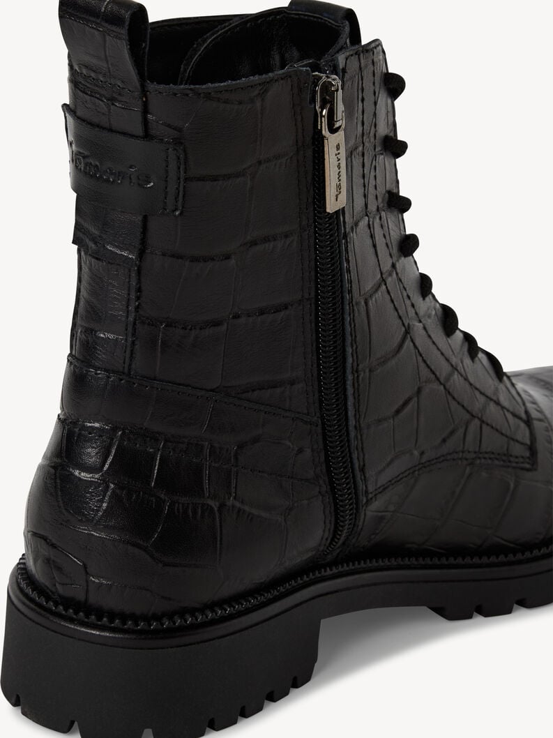 bootie in pelle - nero 1-25402-43-028 compra tamaris stivaletti online