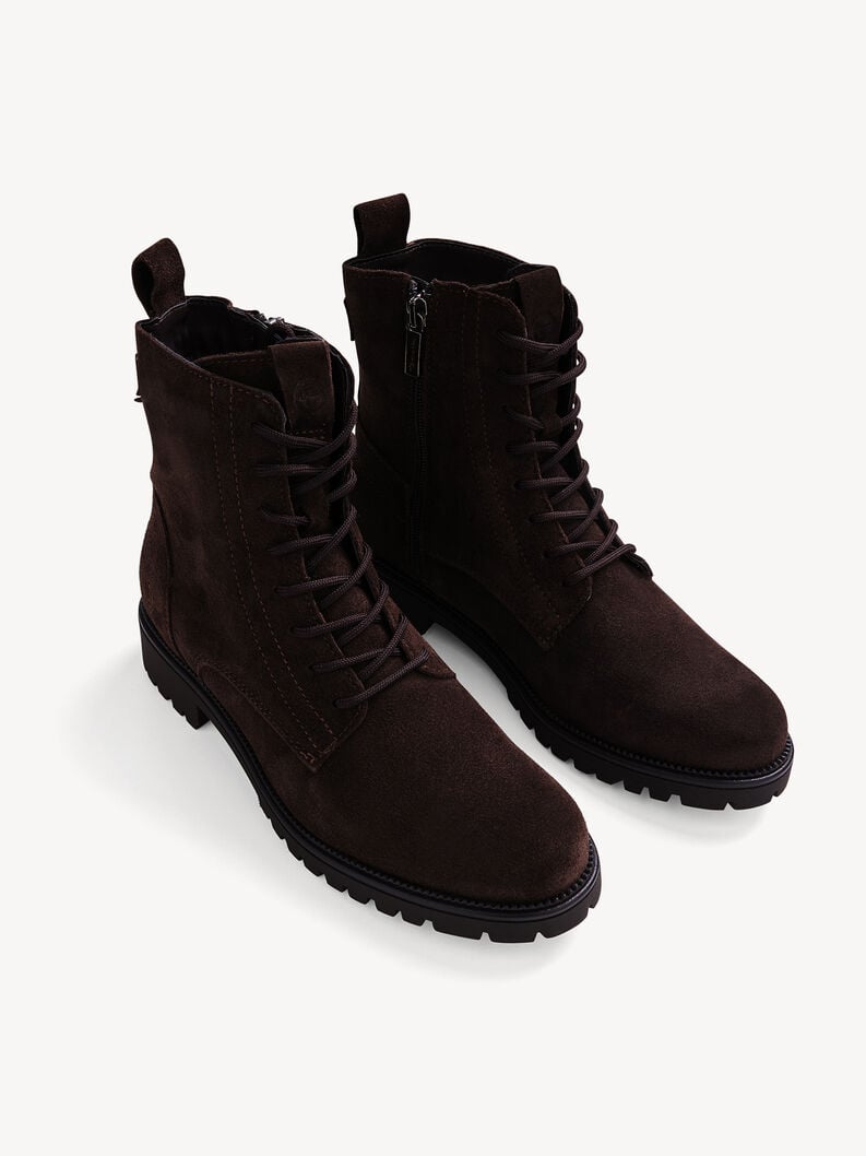 bootie in pelle - marrone 1-25402-43-347 compra tamaris stivaletti online