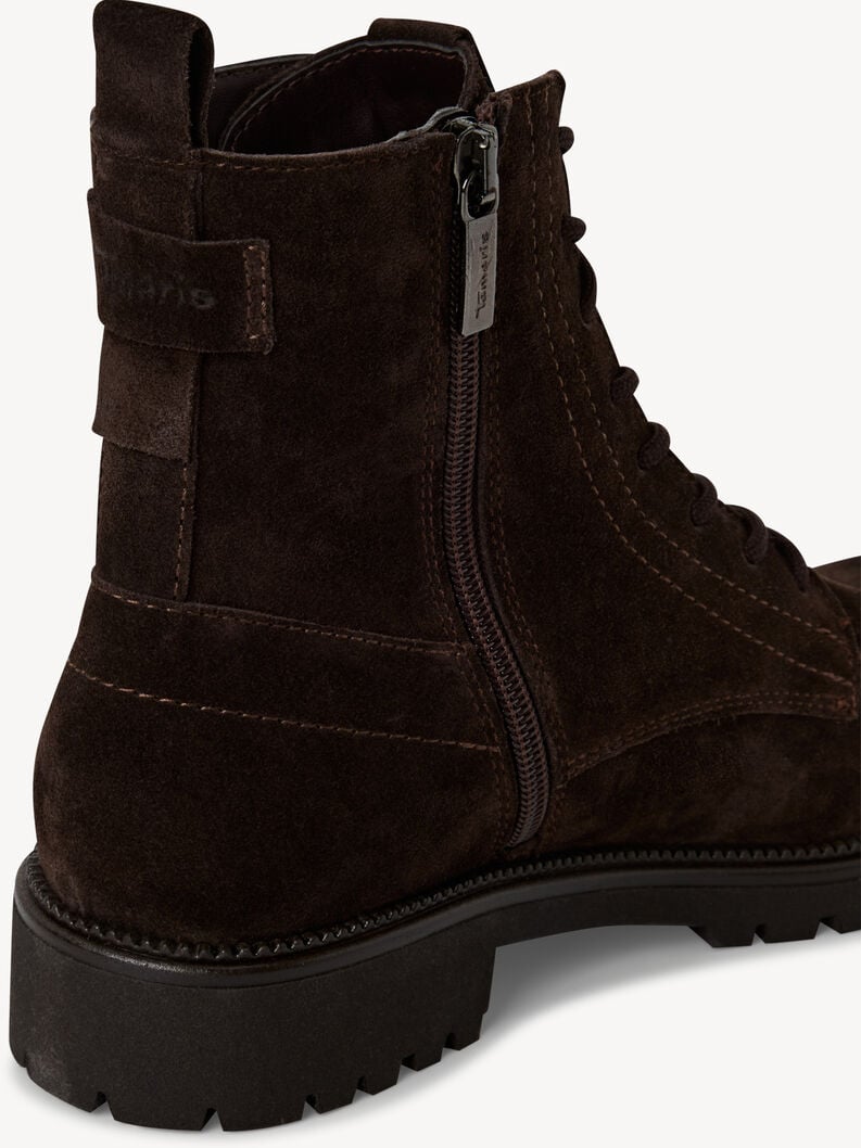 bootie in pelle - marrone 1-25402-43-347 compra tamaris stivaletti online