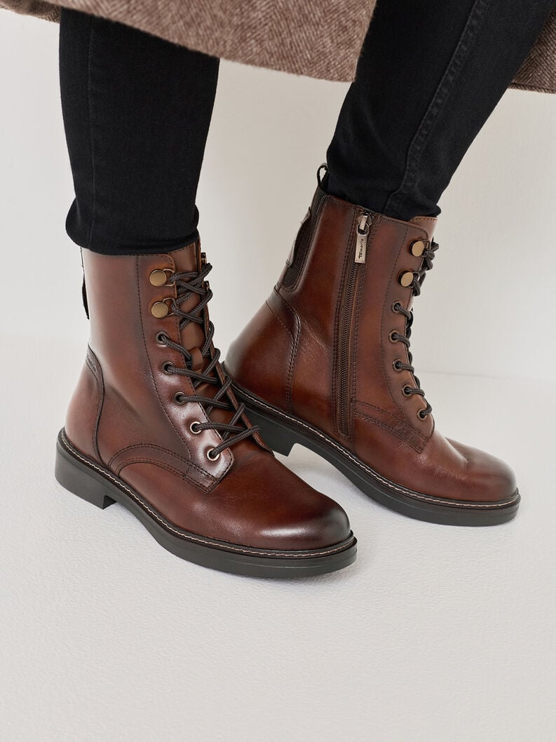 bootie marrone 8-85107-43-305 compra tamaris ampia stivaletti online