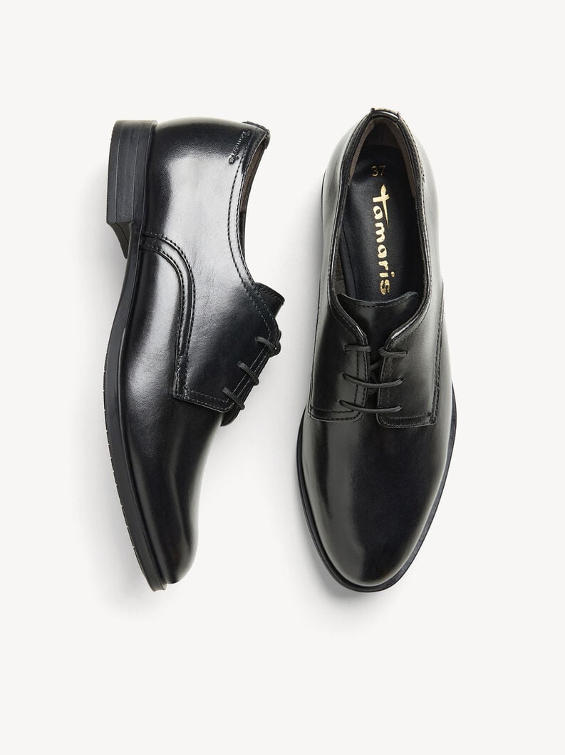 in pelle scarpe basse - nero 1-23201-44-001 compra tamaris scarpe basse pantofole online